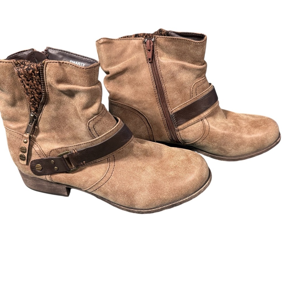🎁 Smarty Brown Ankle Boots Size 9